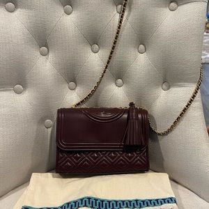❤️‍🔥Tory Burch Small Leather Fleming Convertible Bag ❤️‍🔥